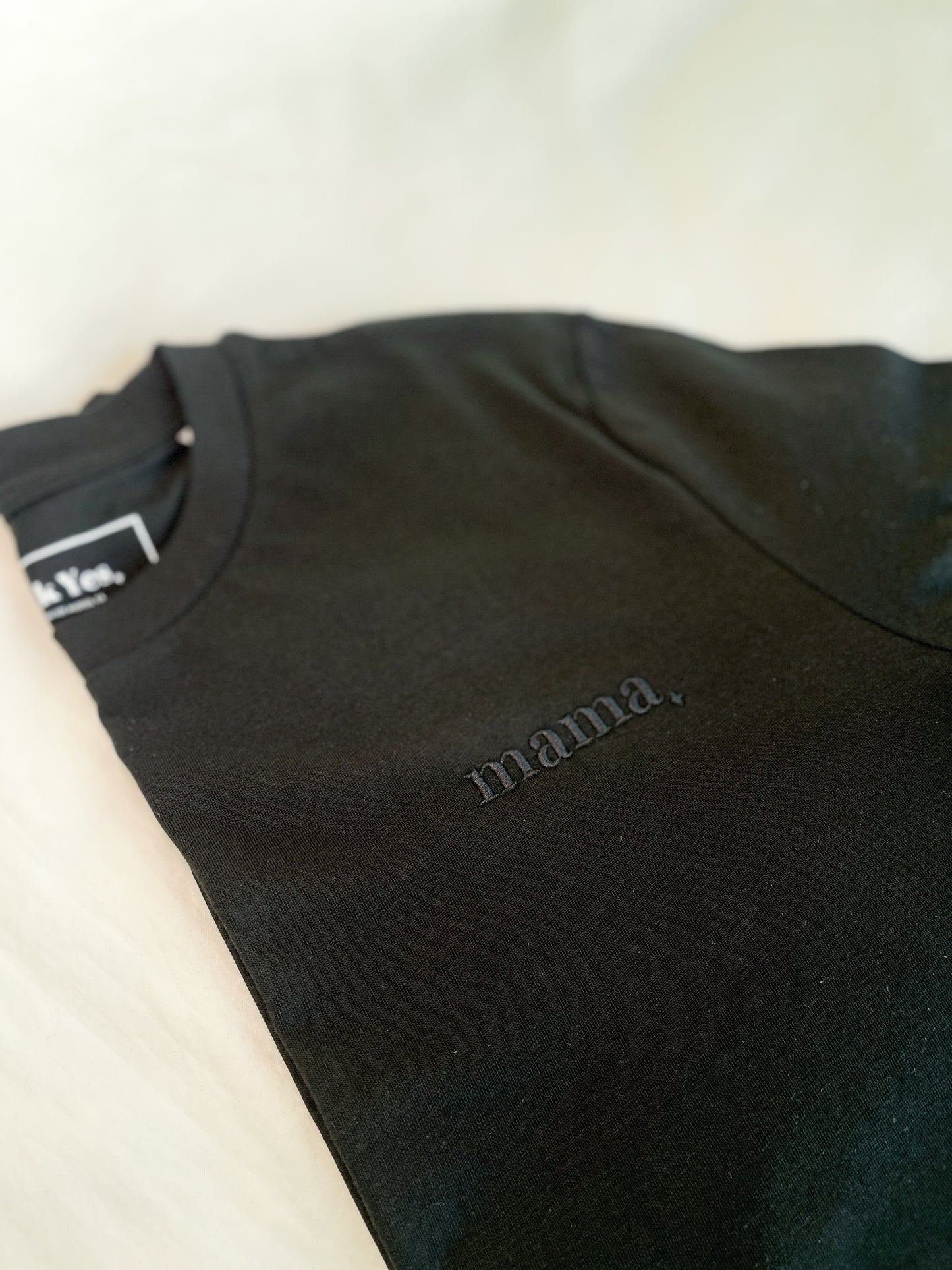 Mama Monochrome T-Shirt ✦ Black