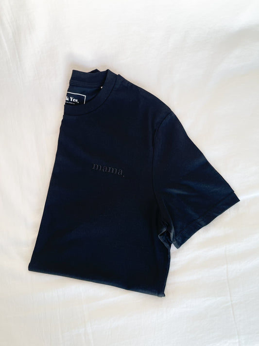 Mama Monochrome T-Shirt ✦ Black