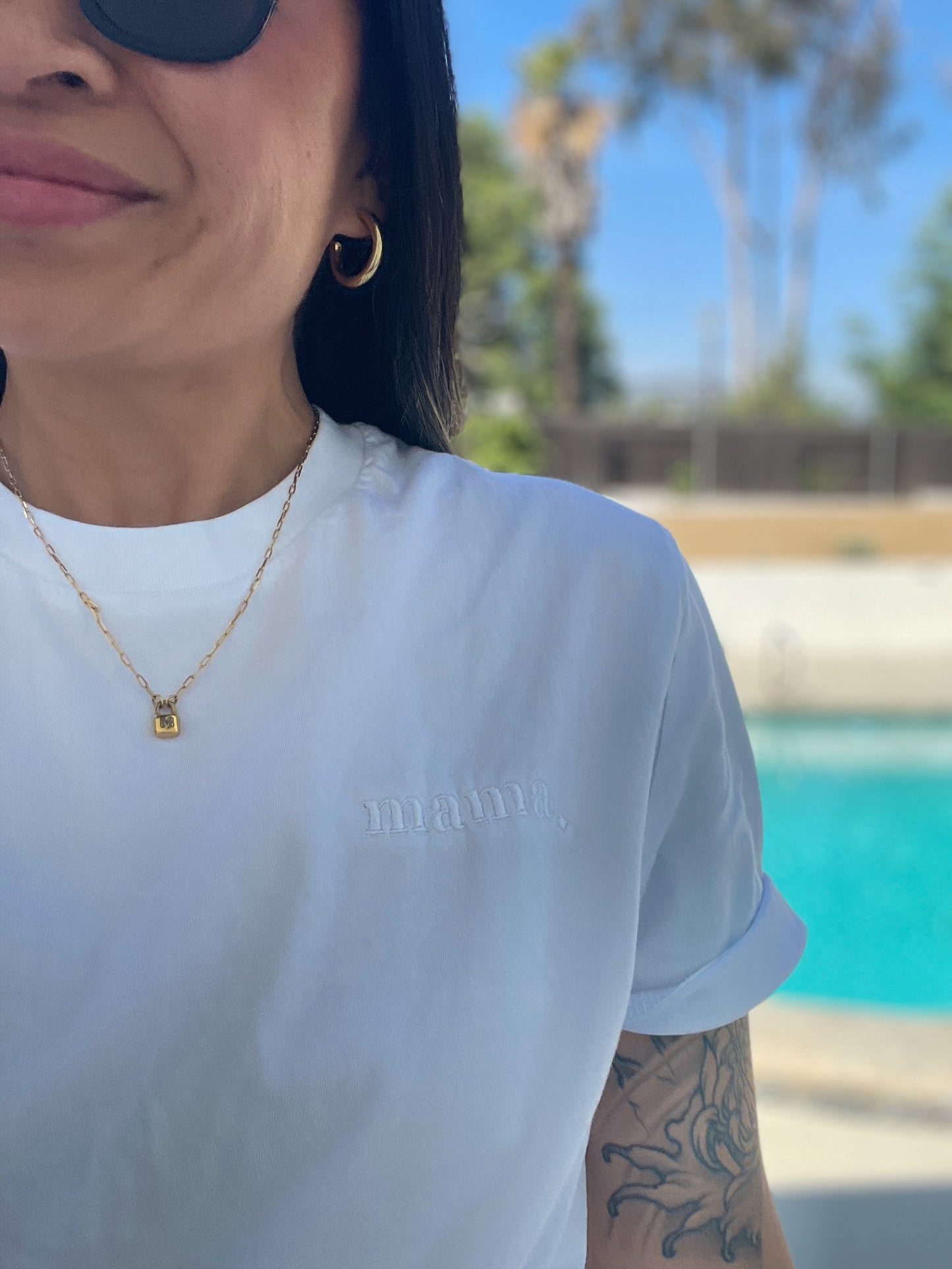 Mama Monochrome T-Shirt ✦ White