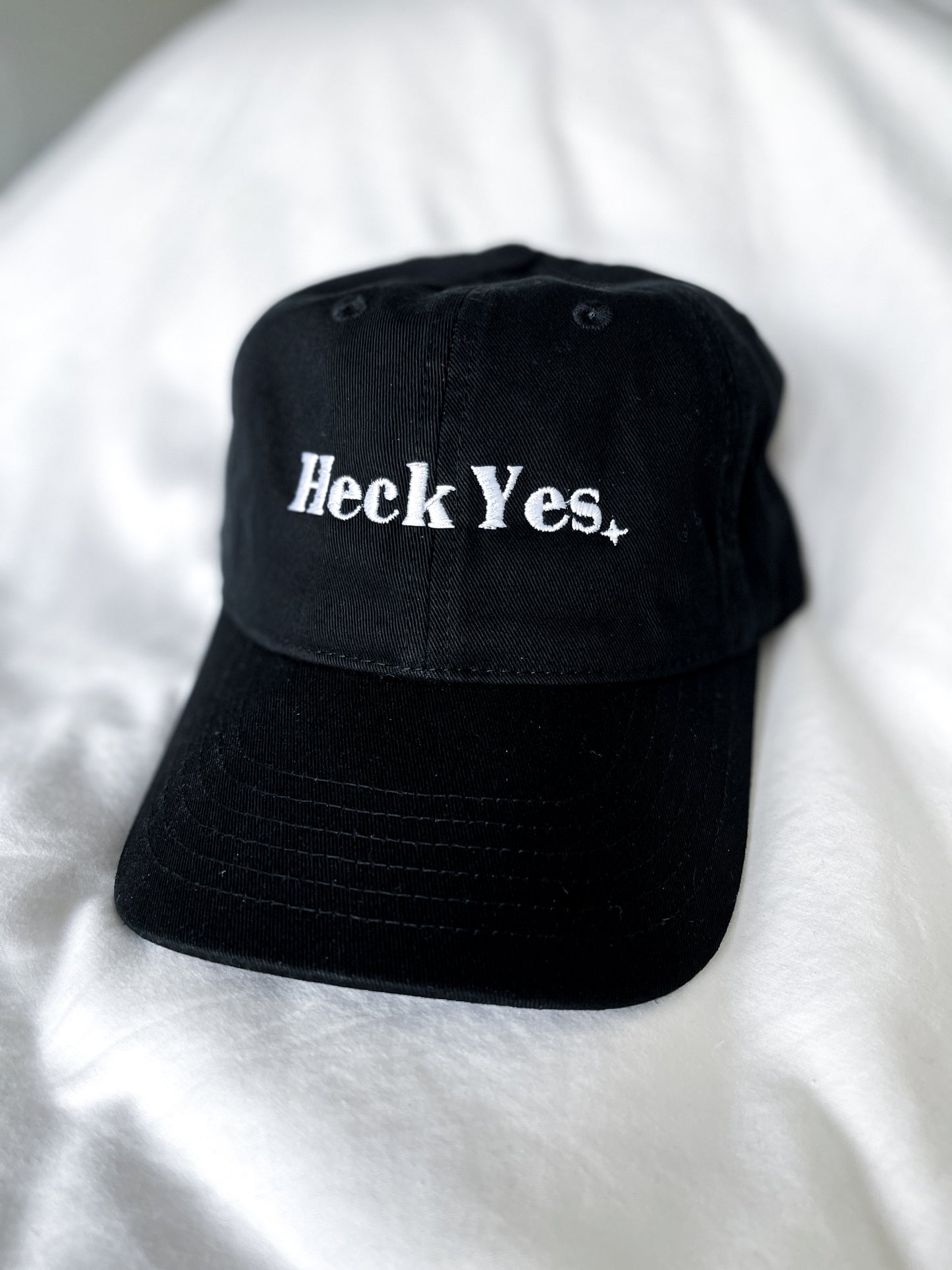 Heck Yes ✦ Black Dad Hat