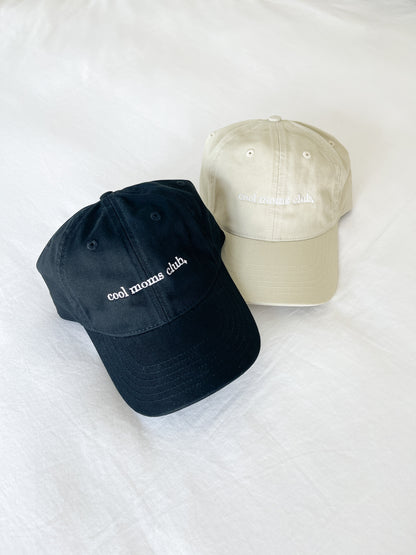 Cool Moms Club ✦ Black Dad Hat