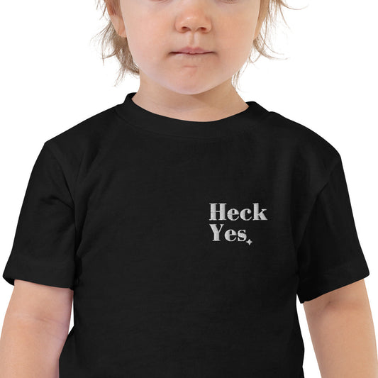 Signature Heck Yes Core Essential Kids T-Shirt ✦ Black