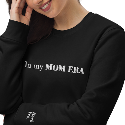 In my MOM ERA Organic Cotton Crewneck ✦ Black